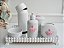 Kit Higiene Porcelana Bebê Rosa Bandeja Perola Térmica Baby Decoração - Imagem 2