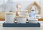 Kit Higiene Porcelana Bancada Retangular Madeira Bebê Menino Azul Póa - Imagem 5