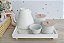 Kit Higiene Porcelana Bebê Bancada Maternidade Meninas Rosê Bebê Térmica - Imagem 2