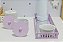 Kit Higiene Bebê Moderno Porcelana Lilas Térmica Banho Maternidade Bancada - Imagem 3