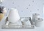 Kit Higiene Porcelanas UnisSex Cinza Bebê Térmica Quarto Maternidade Bancada - Imagem 4