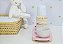 Kit Higiene Porcelana Bebê Poa Rosa Térmica Bandeja Maternidade Meninas Bancada - Imagem 1
