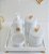Kit Higiene Porcelana Bebê Banho Cuidado Quarto - Tema Flor - Imagem 2