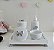 Kit Higiene Porcelana Bebê Banho Cuidados Quarto Banho Limpeza - Tema Laço - Imagem 2