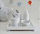 Kit Higiene Porcelana Bebê Banho Cuidado Quarto - Tema Ovelha - Imagem 4