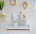 Kit Higiene Porcelana Bebê Banho Cuidado Quarto - Tema Ovelha - Imagem 3