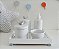 Kit Higiene Porcelana Bebê Banho Cuidado Quarto - Tema Pássaro - Imagem 2