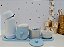 Kit Higiene Bebê Moderno Maternidade Porcelana Azul Térmica Banho - Imagem 5