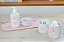 Kit Higiene Bebê Porcelana Maternidade Borboleta Menina Quarto Bancada Banho Cuidados - Imagem 2