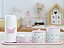 Kit Higiene Porcelana Bebê Maternidade Borboletas Rosa Cuidados Meninas Jardim Encantado - Imagem 1