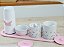 Kit Higiene Porcelana Bebê Maternidade Borboletas Rosa Cuidados Meninas Jardim Encantado - Imagem 7