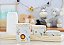 Kit Higiene Porcelana Maternidade Meninos Bebê Safari Pinus Bancada Onça Montessoriano - Imagem 4