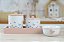 Kit Higiene Porcelana Bebê Jardim Encantado Borboleta Rose Maternidade Meninas - Imagem 4