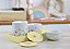 Kit Higiene Porcelana Bebê Jardim Encantado Borboleta Meninas Amarelo - Imagem 7