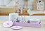 Kit Higiene Porcelana Bebê Jardim Encantado Borboleta Lilas Meninas Maternidade - Imagem 3