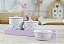 Kit Higiene Porcelana Bebê Jardim Encantado Borboleta Lilas Meninas Maternidade - Imagem 5