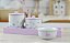 Kit Higiene Porcelana Bebê Jardim Encantado Borboleta Lilas Meninas Maternidade - Imagem 7