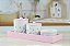 Kit Higiene Porcelana Maternidade Bebê Meninas Jardim Encantado Borboleta Rosa - Imagem 5
