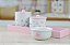 Kit Higiene Porcelana Maternidade Bebê Meninas Jardim Encantado Borboleta Rosa - Imagem 6