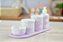 Kit Higiene Porcelana Maternidade Bebê Jardim Encantado Borboleta Lilas Meninas - Imagem 7