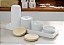 Kit Higiene Porcelana Bebê Maternidade Decoração Quarto Infantil Branco - Imagem 2
