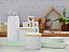 Kit Higiene Porcelana Bebê Maternidade Decoração Quarto Infantil Verde - Imagem 1