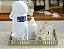 Kit Higiene Porcelana Bebê Maternidade Safari Gel Potes Bancada - Imagem 1