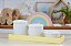 Kit Higiene Porcelana Margarida Bancada Decoração Maternidade Meninas - Imagem 1