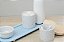 Kit Higiene Porcelana Bebê Maternidade Poa Azul Bancada Meninos K114 - Imagem 6