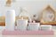 Kit Higiene Porcelana Bebê Poa Colorido Maternidade Meninas Quarto Bandeja + Garrafa + Potes - Rosa - Imagem 2
