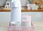 Kit Higiene Porcelana Maternidade Bebê Meninas Decoração Infantil Potes + Térmica - Rosa - Imagem 2