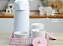 Kit Higiene Porcelana Maternidade Bebê Meninas Decoração Infantil Potes + Térmica - Rosa - Imagem 5