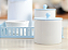Kit Higiene Porcelana Bebê Maternidade Azul K212 Decoração Quarto Infantil + Potes + Térmica - Imagem 8