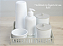 Kit Higiene Porcelana Maternidade Unissex Cuidados Bebê Cinza Decoração - Imagem 3