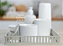 Kit Higiene Porcelana Maternidade Unissex Cuidados Bebê Cinza Decoração - Imagem 5