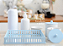 Kit Cuidados Bebê Maternidade Higiene Azul Quarto Meninos Decoração Potes Porcelana - Imagem 3