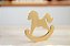 Aplique Cavalo Decoração Quarto Infantil Madeira Tema Fazenda Dourado - Imagem 3