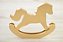 Aplique Cavalo Decoração Quarto Infantil Madeira Tema Fazenda Dourado - Imagem 6
