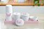 Kit Higiene Porcelana Bebê Maternidade K074 Borboleta Infantil Decoração Quarto Meninas Pote Algodão Cotonete - Imagem 1