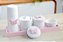 Kit Higiene Porcelana Bebê Maternidade K074 Borboleta Infantil Decoração Quarto Meninas Pote Algodão Cotonete - Imagem 3