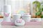 Kit Higiene Porcelana Bebê Maternidade K074 Borboleta Infantil Decoração Quarto Meninas Pote Algodão Cotonete - Imagem 4