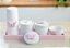 Kit Higiene Porcelana Bebê Maternidade K074 Borboleta Infantil Decoração Quarto Meninas Pote Algodão Cotonete - Imagem 5