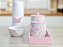 Kit Higiene Porcelana Bebê Maternidade K174 Rosa Tema Borboleta Jardim Encantado Quarto Meninas - Imagem 2