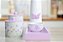 Kit Higiene Porcelana Maternidade Borboleta Quarto Infantil K174 Bebê Lilas Potes Algodão Bancada Decoração - Imagem 3