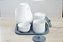 Kit Higiene Porcelana Quarto Infantil Bebê Potes Para Algodão Cotonete Azul Royal Meninos K195 - Imagem 2