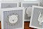 Kit 04 Quadros Tema Safari Quarto Infantil Bebê Decoração Parede D197 Maternidade Cinza Leão Girafa Elefante Macaco - Imagem 5