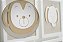 Kit 04 Quadros Enfeite Decoração Tema Safari Quarto Meninos Bebê Bichinhos Leão Zebra Elefante Macaco - Imagem 5