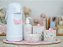 Kit Higiene Cuidados Bebê Maternidade Porcelana Menina Borboleta Jardim K060 Rosa Quarto Infantil - Imagem 1