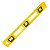 Nível De Mão Nivelador Profissional Amarelo Em Resina Com 3 Bolhas Régua de 50cm - Imagem 1