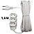 Extensão Branco ou Preto Bipolar 10A Megatron Varios Tamanhos Bivolt - Imagem 10
